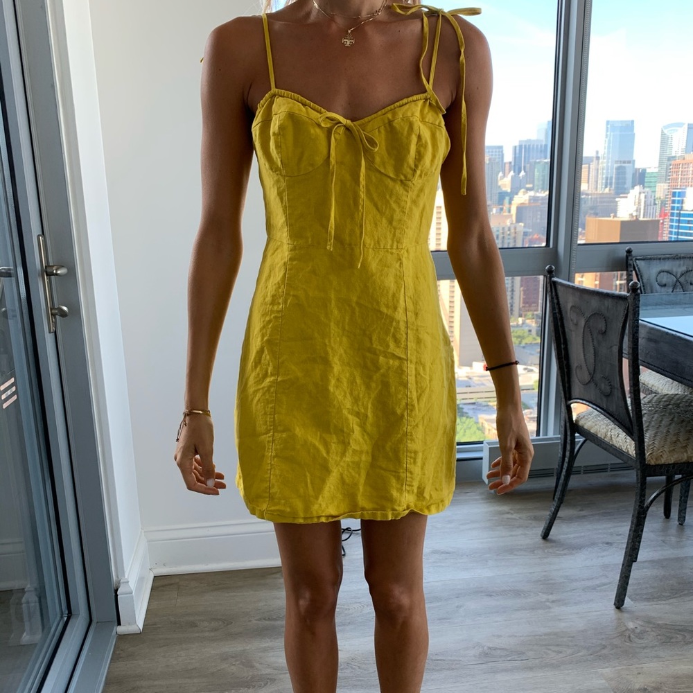 Yellow Sun Dress • M • Forever 21